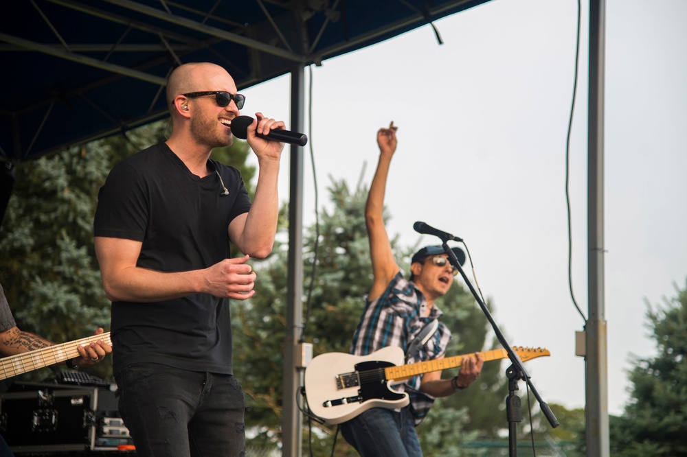 The Tyler Walker Band performs at Buckley AFB