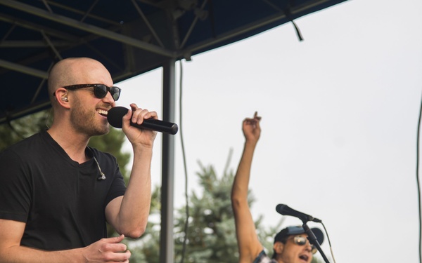 The Tyler Walker Band performs at Buckley AFB
