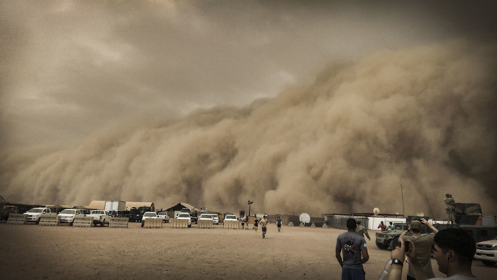 U.S. Air Force weather team preps for sand storms at Nigerien Air Base 201