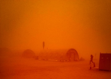 U.S. Air Force weather team preps for sand storms at Nigerien Air Base 201