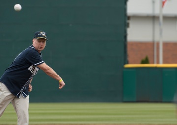 Nimitz Commanding Officer Throws First Pitch