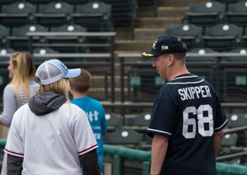 Nimitz Commanding Officer Throws First Pitch