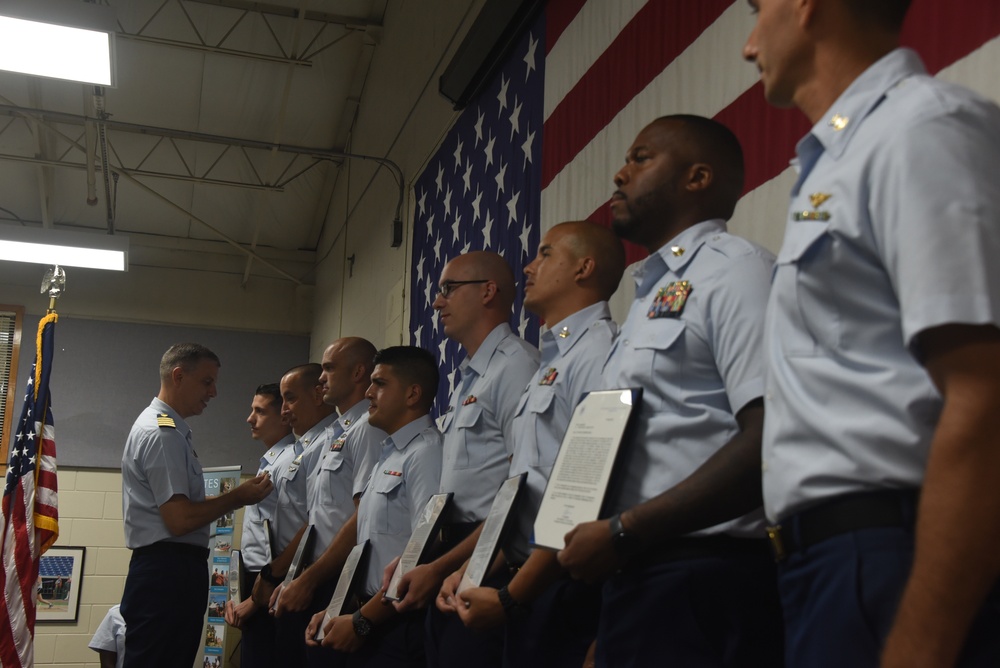 Coast Guard awards Air Station Clearwater crewmembers for 2017 hurricane season