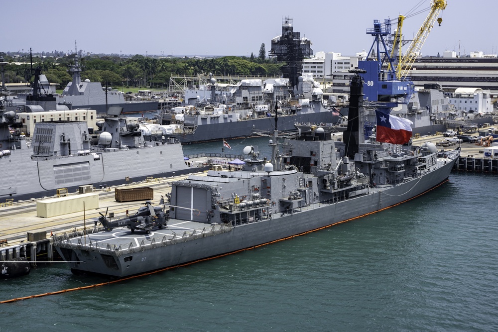 Chilean Navy frigate CNS Almirante Lynch (FF 07) - RIMPAC 2018