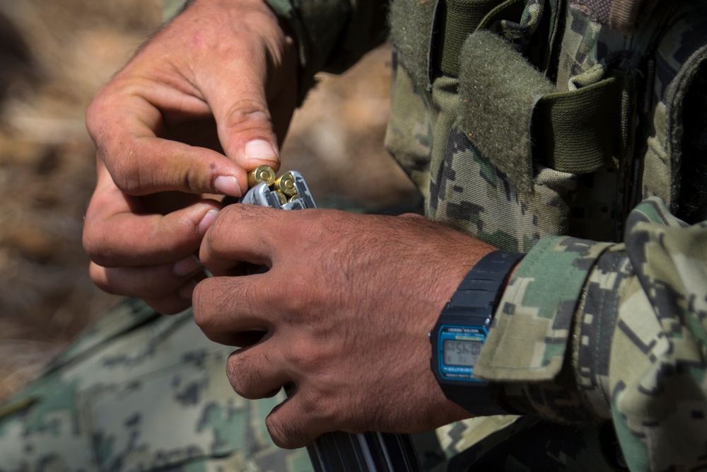 Mexican marines take on ranges during RIMPAC