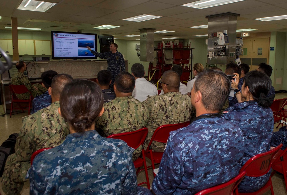 Partner Nations attend Shipboard Surgical SMEE aboard USNS Mercy in support of RIMPAC 2018