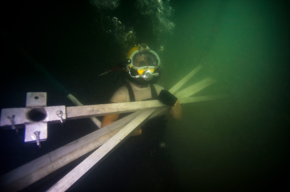 Underwater Recovery Team Searches for MIAs in Vietnam