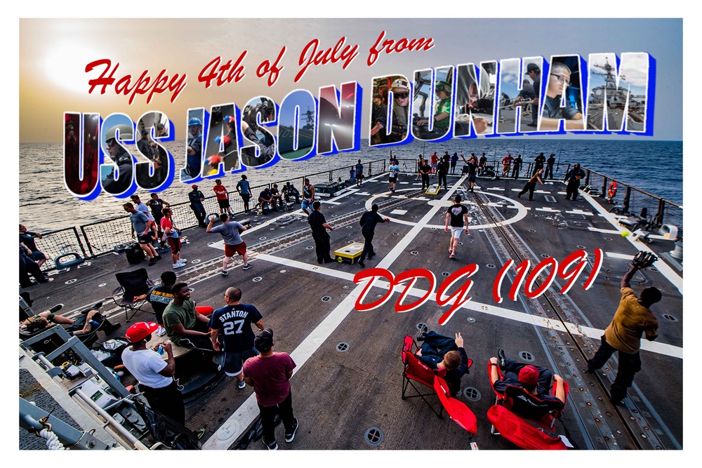 USS Jason Dunham - Fourth of July