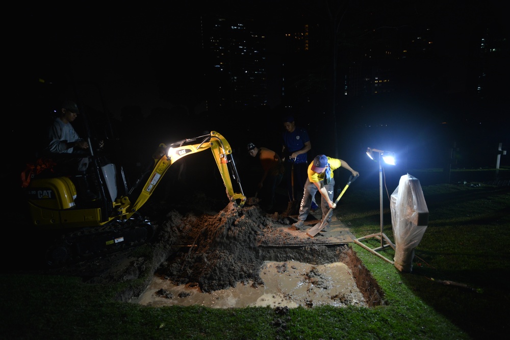 Disinterment of unknown U.S. service members in Manila continues