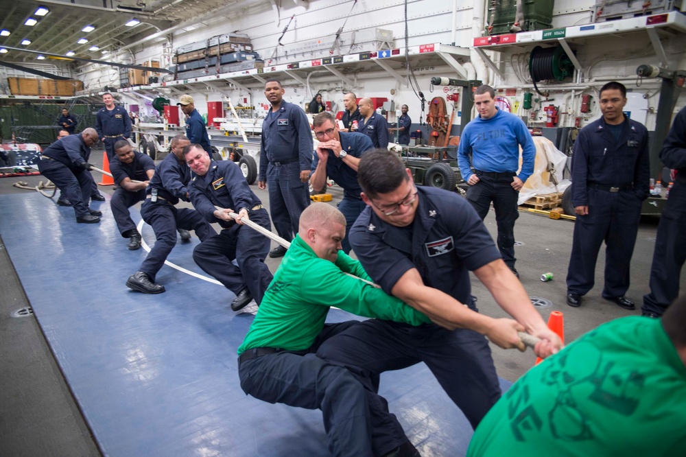USS Bonhomme Richard Sailors and Marines celebrate Independence Day
