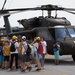 US Soldiers show-off Blackhawk at static display