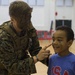 Marines and Sailors with SPMAGTF-CR-AF LCE 18.2 participate in Nerf Gun Battle