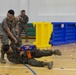 Marines and Sailors with SPMAGTF-CR-AF LCE 18.2 participate in Nerf Gun Battle