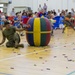 Marines and Sailors with SPMAGTF-CR-AF LCE 18.2 participate in Nerf Gun Battle