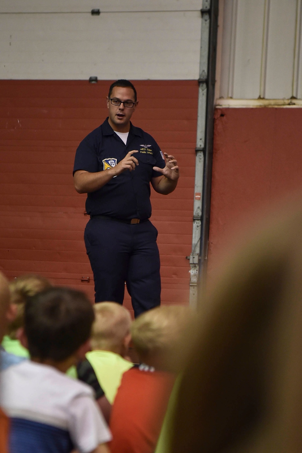Blue Angels Speak to Traverse City Children
