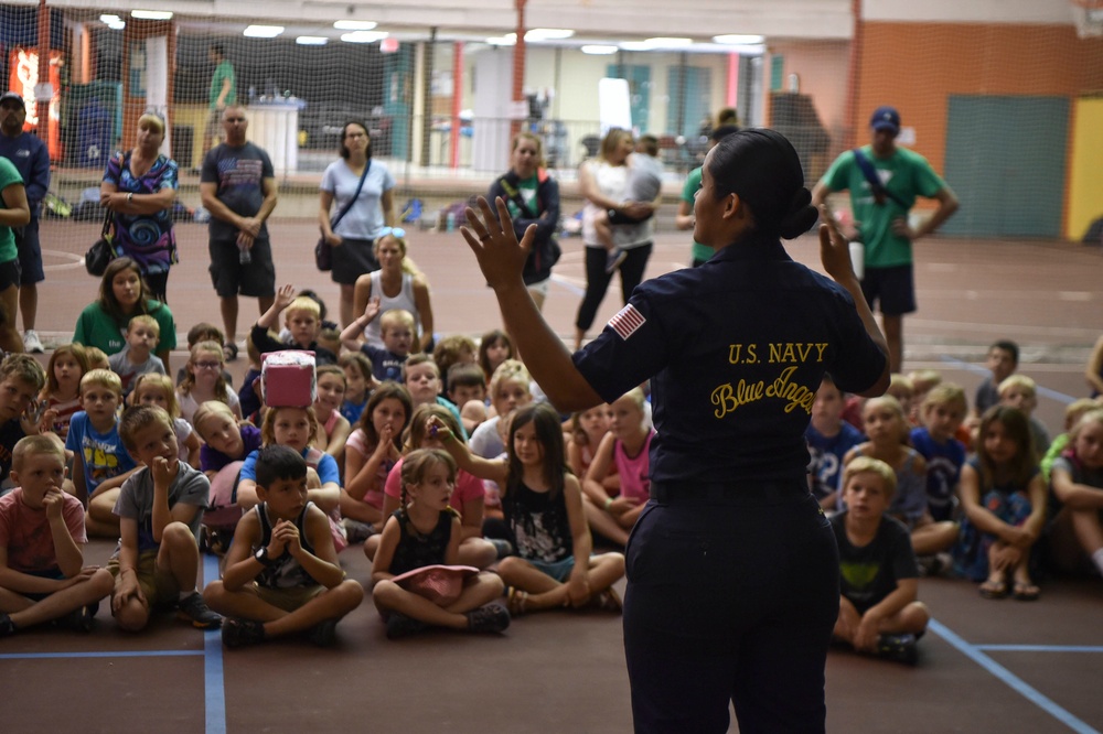 Blue Angels Speak to Traverse City Children