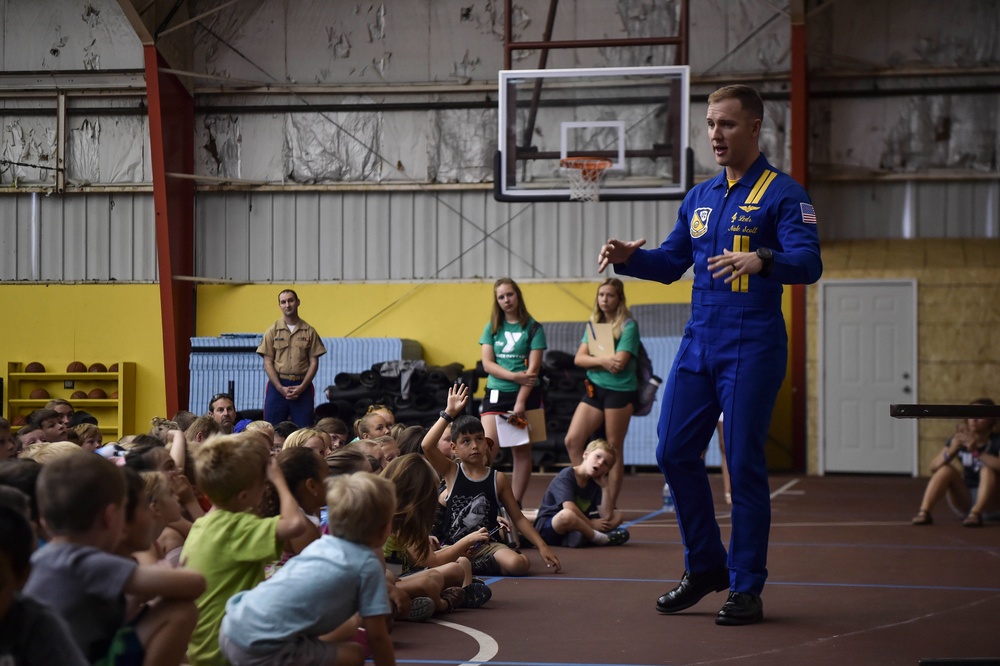 Blue Angels Speak to Traverse City Children