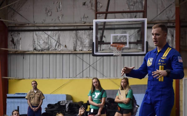 Blue Angels Speak to Traverse City Children