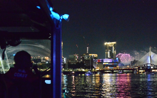 Coast Guard conducts safety, BUI patrols during Independence Day celebration on Boston Harbor