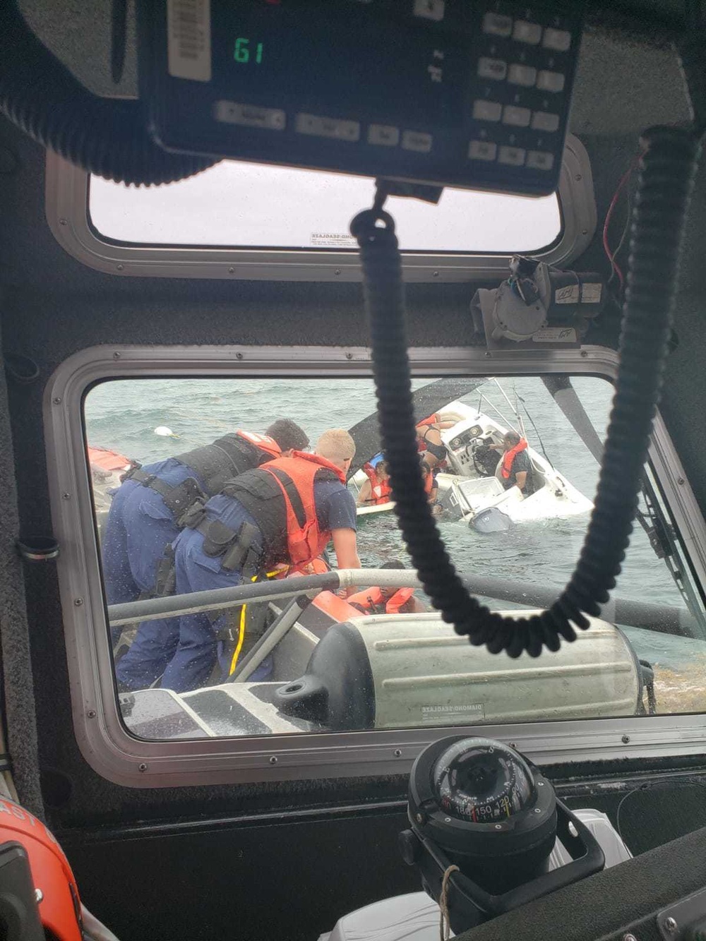 Coast Guard rescues nine from the water in Hen and Chickens Reef