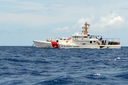 Coast Guard Cutter patrols of Waikiki on the Fourth of July