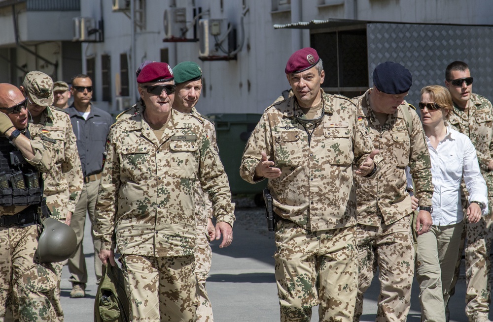 Germany's Chief of Defense visits Resolute Support Headquarters