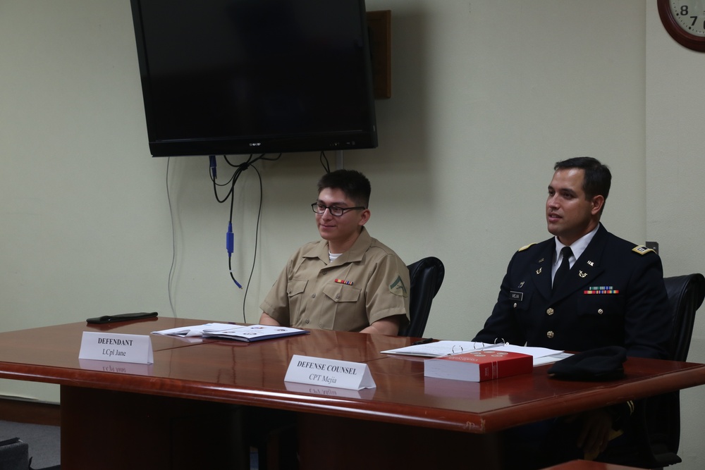 Local government agencies attend US military mock trial on Kadena Air Base