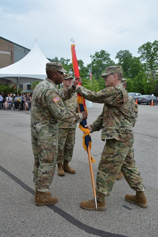 Quartermaster Brigade Bid Farewell during Change of Command Ceremony