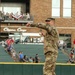 Ohio National Guard Soldier throws first pitch at Columbus Clippers game