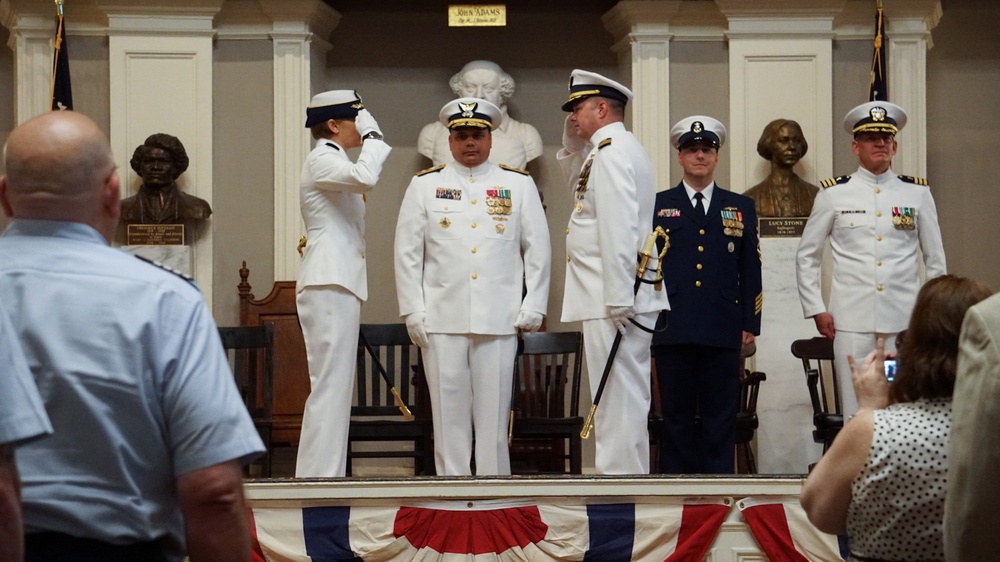 Coast Guard Sector Boston holds change of command ceremony