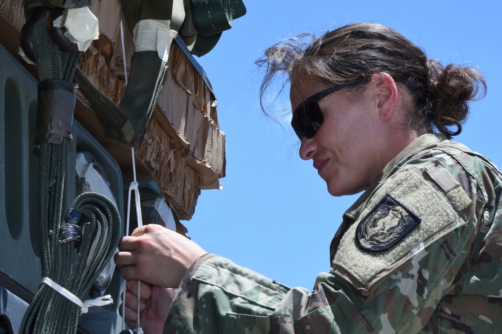 Humvee makes historical airdrop for Texas Military Department