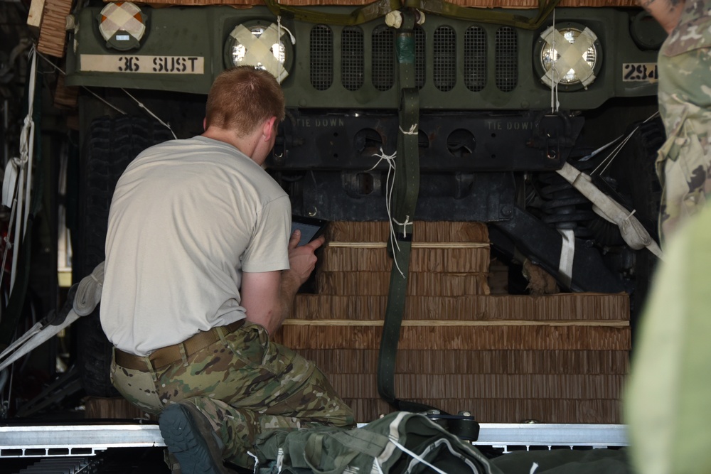 Humvee makes historical airdrop for Texas Military Department