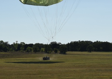 Humvee makes historical airdrop for Texas Military Department