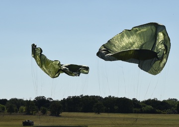 Humvee makes historical airdrop for Texas Military Department