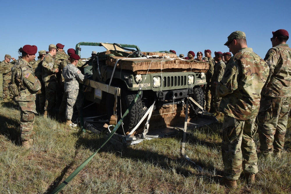 Humvee makes historical airdrop for Texas Military Department