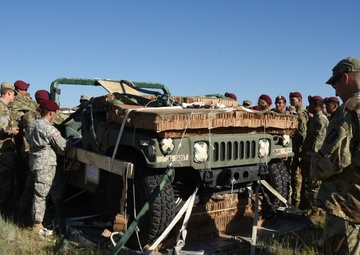 Humvee makes historical airdrop for Texas Military Department