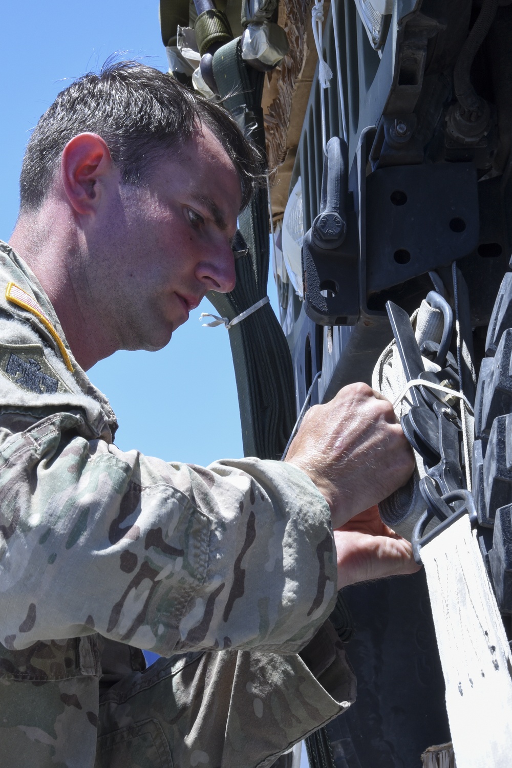 Humvee makes historical airdrop for Texas Military Department