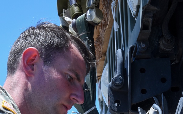 Humvee makes historical airdrop for Texas Military Department