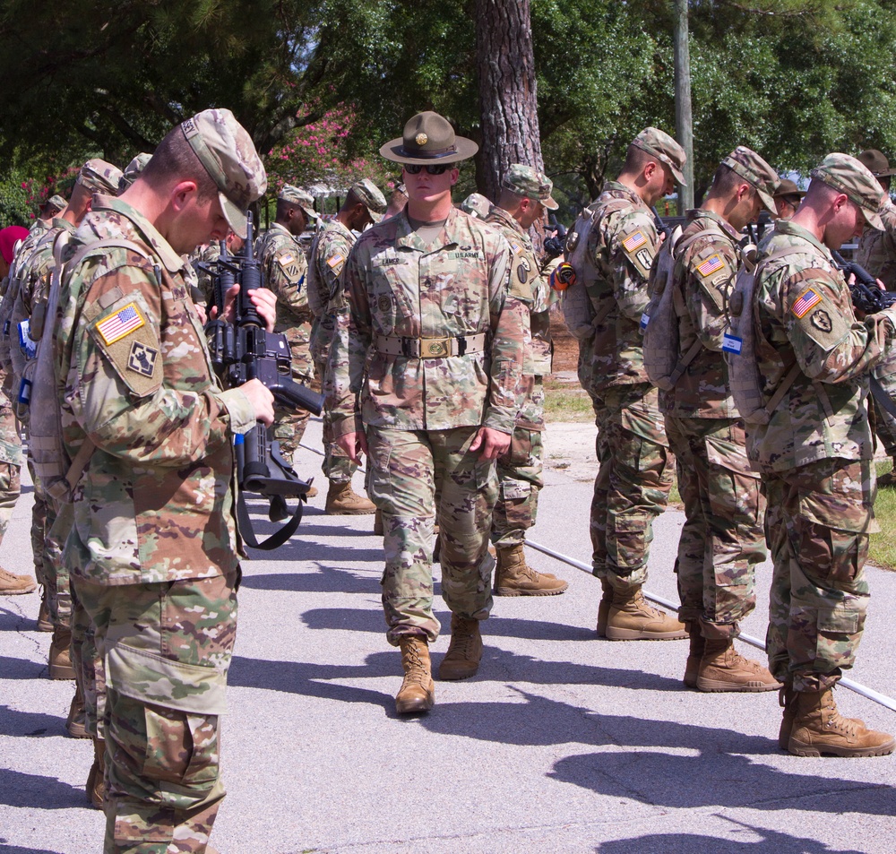 &quot;Knights&quot; conducts Inspection Arms