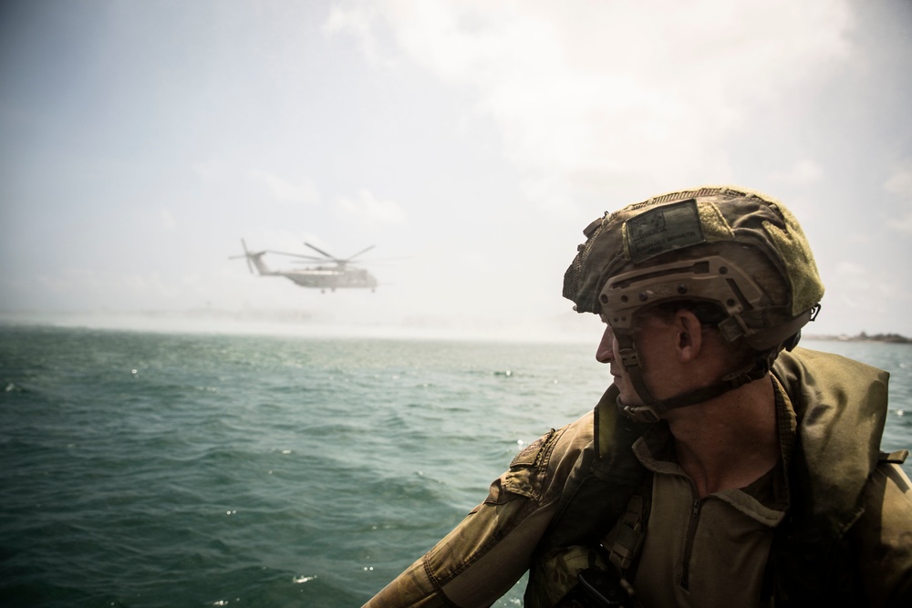 RIMPAC participants helocast in Hawaii