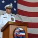 Coast Guard captain speaks to his new command