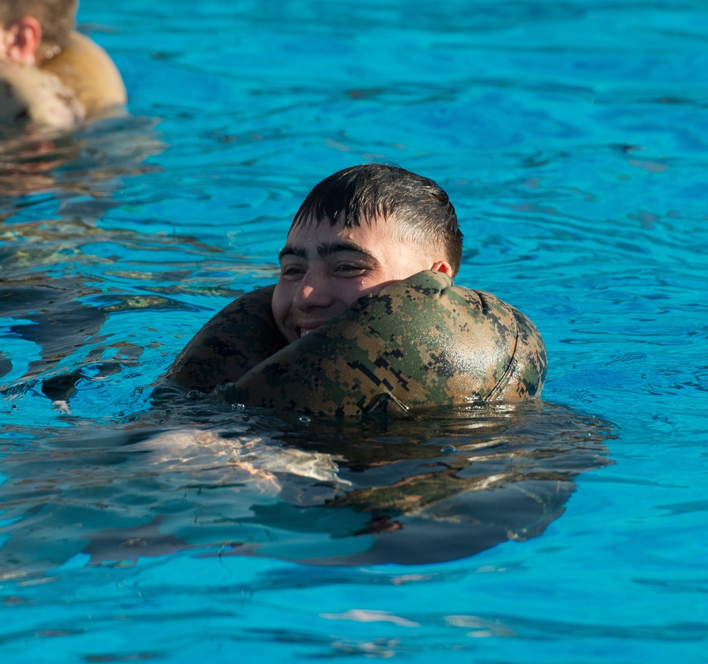 Recon and Sniper Team Swim Test RIMPAC 2018