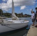 RIMPAC 2018 Participants Compete in a Sailboat Regatta at the Pearl Harbor Yacht Club.