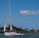 RIMPAC 2018 Participants Compete in a Sailboat Regatta at the Pearl Harbor Yacht Club.