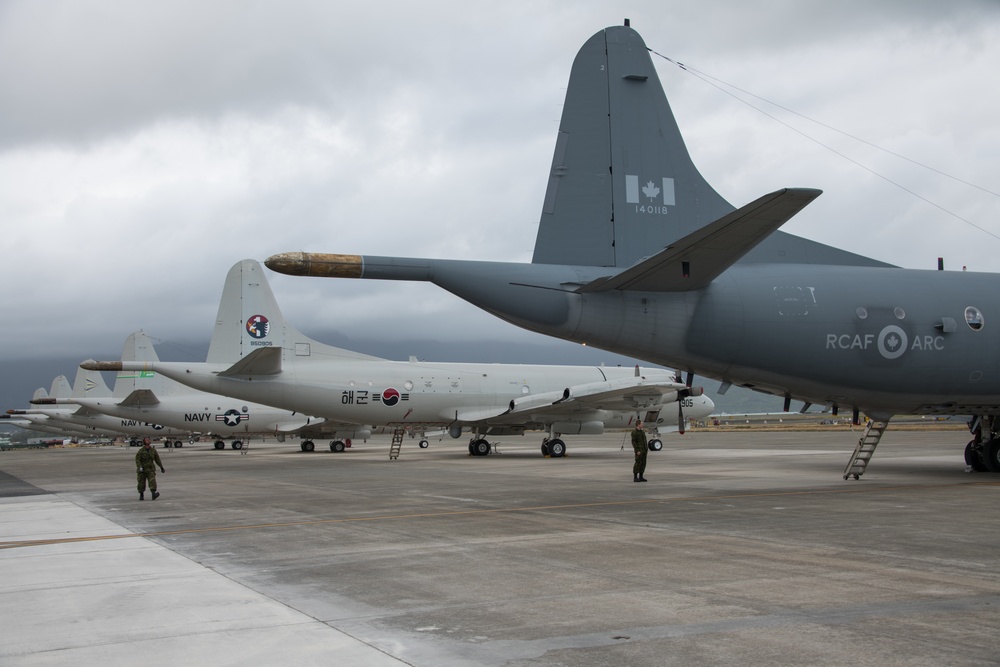 CP 140 Aurora landing at Marine Corps Base Hawaii