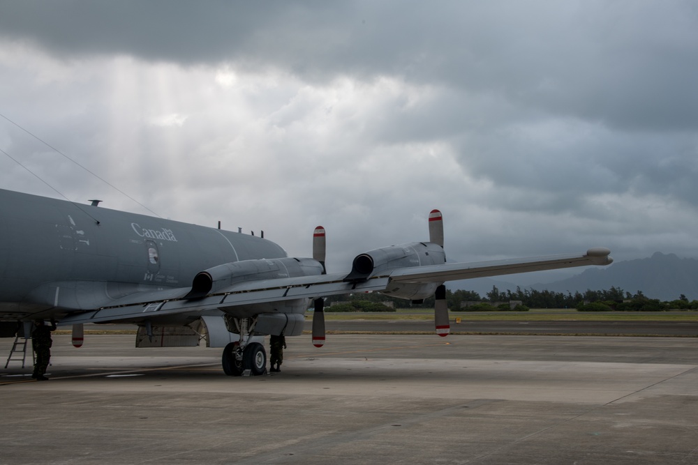 CP 140 Aurora landing at Marine Corps Base Hawaii