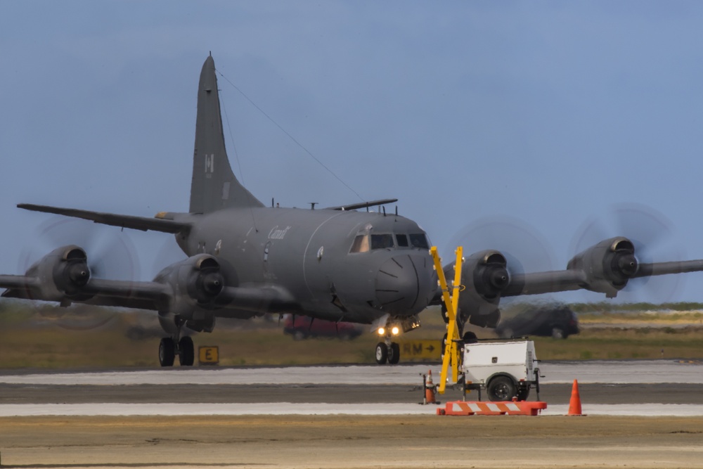 A Canadian Aurora Aircraft (CP140) Arrives in Hawaii for RIMPAC 2018 Exercise