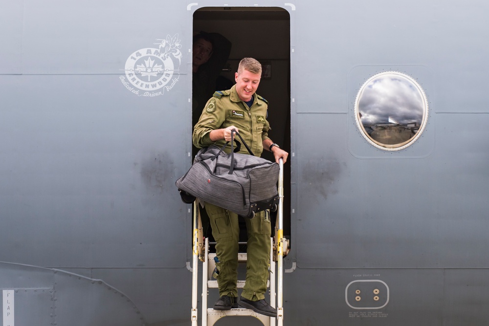 A Canadian Aurora Aircraft (CP140) Arrives in Hawaii for RIMPAC 2018 Exercise