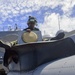 USS Antietam (CG 54) Sailor performs maintenance on an MH-60R Sea Hawk helicopter