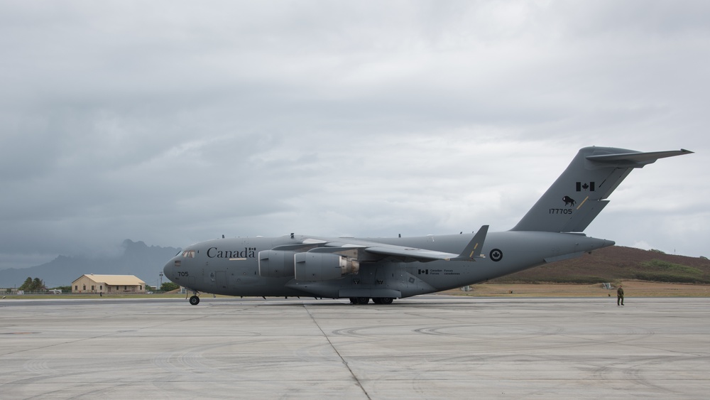 Canadian CC-177 Globemaster arrives at Marine Corps Base Hawaii for RIMPAC 2018